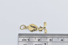 Load image into Gallery viewer, 14K Black Enamel Tweety Bird Warner Bros Cartoon Charm/Pendant Yellow Gold