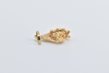 Load image into Gallery viewer, 14K 3D Conch Shell Beach Ocean Motif Charm/Pendant Yellow Gold