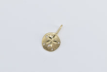 Load image into Gallery viewer, 14K Sand Dollar Sea Shell Ocean Beach Motif Charm/Pendant Yellow Gold