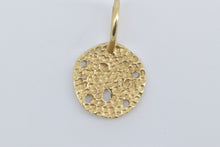 Load image into Gallery viewer, 14K Sand Dollar Sea Shell Ocean Beach Motif Charm/Pendant Yellow Gold