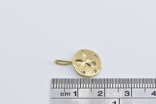 Load image into Gallery viewer, 14K Sand Dollar Sea Shell Ocean Beach Motif Charm/Pendant Yellow Gold