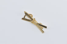 Load image into Gallery viewer, 14K 3D Crossed Ski Winter Sport Skiing Charm/Pendant Yellow Gold