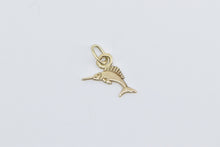 Load image into Gallery viewer, 14K Marlin Fish Ocean Animal Fisherman Fishing Charm/Pendant Yellow Gold