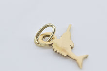 Load image into Gallery viewer, 14K Marlin Fish Ocean Animal Fisherman Fishing Charm/Pendant Yellow Gold