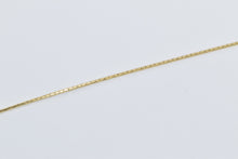 Load image into Gallery viewer, 14K 0.8mm Squared Vintage Box Style Chain Necklace 15.75&quot; Yellow Gold