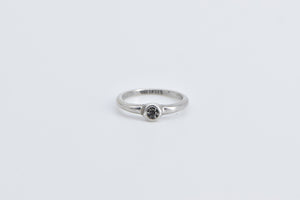 Sterling Silver Tiny Vintage Baby Childs CZ Ring