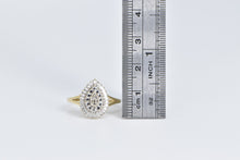 Load image into Gallery viewer, 10K Vintage Diamond Accent Pear Tear Drop Fashion Ring Yellow Gold