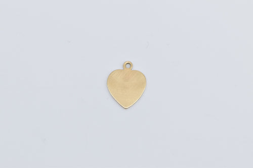 14K Heart Love Symbol Romantic Valentine Charm/Pendant Yellow Gold