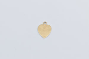 14K Heart Love Symbol Romantic Valentine Charm/Pendant Yellow Gold