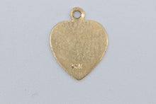 Load image into Gallery viewer, 14K Heart Love Symbol Romantic Valentine Charm/Pendant Yellow Gold