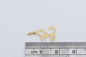 14K L Cursive Letter Monogram Initial Name Charm/Pendant Yellow Gold