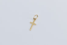 Load image into Gallery viewer, 14K Cross Christian Faith Symbol Religious Charm/Pendant Yellow Gold