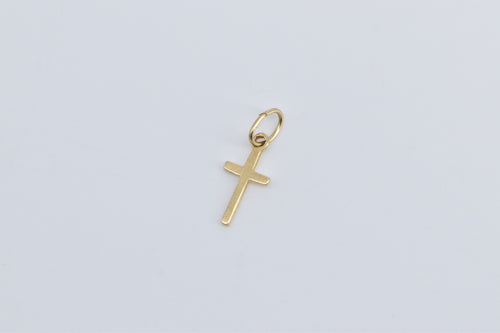 14K Cross Christian Faith Symbol Religious Charm/Pendant Yellow Gold