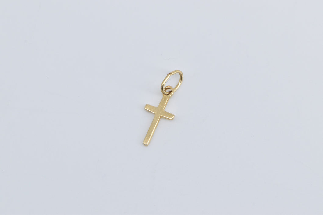 14K Cross Christian Faith Symbol Religious Charm/Pendant Yellow Gold