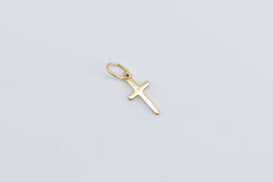 14K Cross Christian Faith Symbol Religious Charm/Pendant Yellow Gold