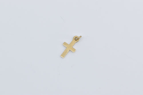 14K Christian Cross Symbol Faith Jesus Christ Charm/Pendant Yellow Gold