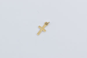 14K Christian Cross Symbol Faith Jesus Christ Charm/Pendant Yellow Gold