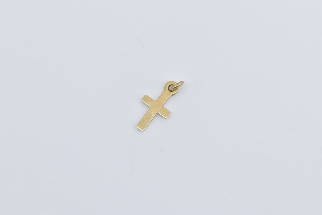 14K Christian Cross Symbol Faith Jesus Christ Charm/Pendant Yellow Gold