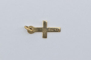 14K Christian Cross Symbol Faith Jesus Christ Charm/Pendant Yellow Gold