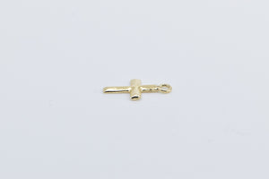 14K High Relief Christian Faith Religious Symbol Charm/Pendant Yellow Gold