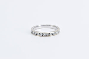 10K 0.48 Ctw Diamond Classic Wedding Band Ring White Gold