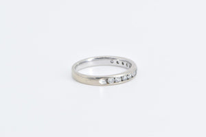 10K 0.48 Ctw Diamond Classic Wedding Band Ring White Gold