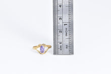 Load image into Gallery viewer, 18K Marquise Amethyst Ornate Filigree Fashion Ring Yellow Gold