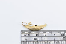 Load image into Gallery viewer, 18K 3D Venice Italy Venezia Gondola Canal Boat Charm/Pendant Yellow Gold