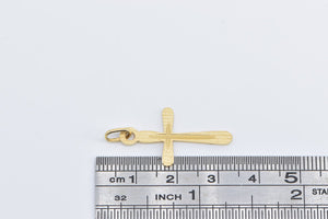 18K Cross Christian Faith Symbol Religious Charm/Pendant Yellow Gold