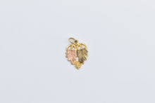 Load image into Gallery viewer, 14K Black Hills Leaf Cluster Vintage Charm/Pendant Yellow Gold