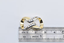 Load image into Gallery viewer, 14K 0.25 Ctw Classic Vintage Diamond Infinity Loop Pendant Yellow Gold