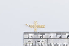 Load image into Gallery viewer, 14K Filigree Cross Christian Faith Symbol Charm/Pendant Yellow Gold