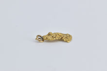 Load image into Gallery viewer, 22K Raw Textured Nugget Pebble Vintage Charm/Pendant Yellow Gold