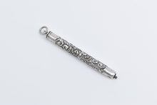 Load image into Gallery viewer, Sterling Silver Victorian Scroll Design Repousse Pencil Charm/Pendant