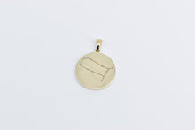 Load image into Gallery viewer, 10K Diamond Gemini Astrology Zodiac Constellation Charm/Pendant Yellow Gold