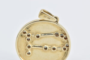 10K Diamond Gemini Astrology Zodiac Constellation Charm/Pendant Yellow Gold