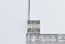 Load image into Gallery viewer, Sterling Silver Lois Hill Square Designer Dot Paisley Chain Necklace 19&quot;