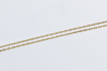 Load image into Gallery viewer, 8K 1.7mm Squared Cable Chain Vintage Necklace 20&quot; Yellow Gold