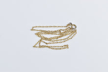 Load image into Gallery viewer, 8K 1.7mm Squared Cable Chain Vintage Necklace 20&quot; Yellow Gold