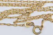 Load image into Gallery viewer, 8K 1.7mm Squared Cable Chain Vintage Necklace 20&quot; Yellow Gold