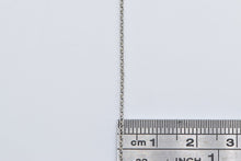 Load image into Gallery viewer, Platinum 1.3mm Cable Link Vintage Classic Chain Necklace 17&quot;