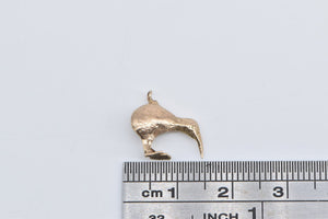 9K Kiwi Bird New Zealand Wildlife Animal Charm/Pendant Yellow Gold