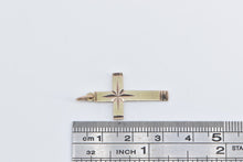 Load image into Gallery viewer, 9K Diamond Cut Cross Christian Faith Symbol Charm/Pendant Yellow Gold