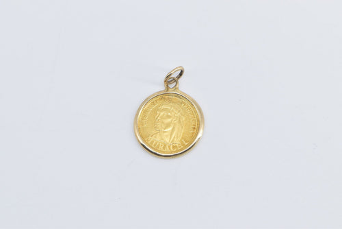 14K Venezuela 60 Bolívares Murachi Bullion Coin Charm/Pendant Yellow Gold