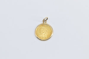 14K Venezuela 60 Bolívares Murachi Bullion Coin Charm/Pendant Yellow Gold