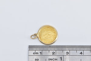 14K Venezuela 60 Bolívares Murachi Bullion Coin Charm/Pendant Yellow Gold