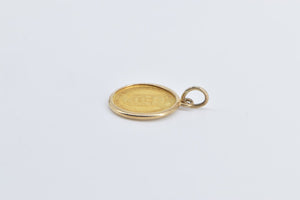 14K Venezuela 20 Bolívares Tiuna Bullion Coin Charm/Pendant Yellow Gold