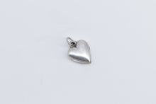 Load image into Gallery viewer, Sterling Silver Puffy Heart Forget Me Not Promise Love Charm/Pendant