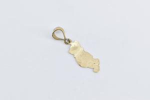 10K Winnie The Pooh Walt Disney Cartoon Character Charm/Pendant Yellow Gold