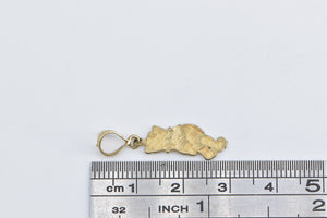 10K Winnie The Pooh Walt Disney Cartoon Character Charm/Pendant Yellow Gold